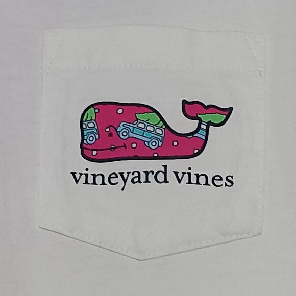 Vineyard Vines Christmas Women's MEDIUM Long Sleeve Hooded Shirt - Picture 4 of 8